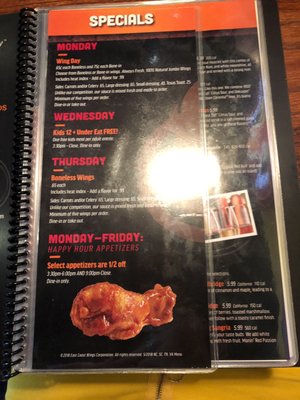 Menu photo 2 East Coast Wings + Grill Salisbury, NC
