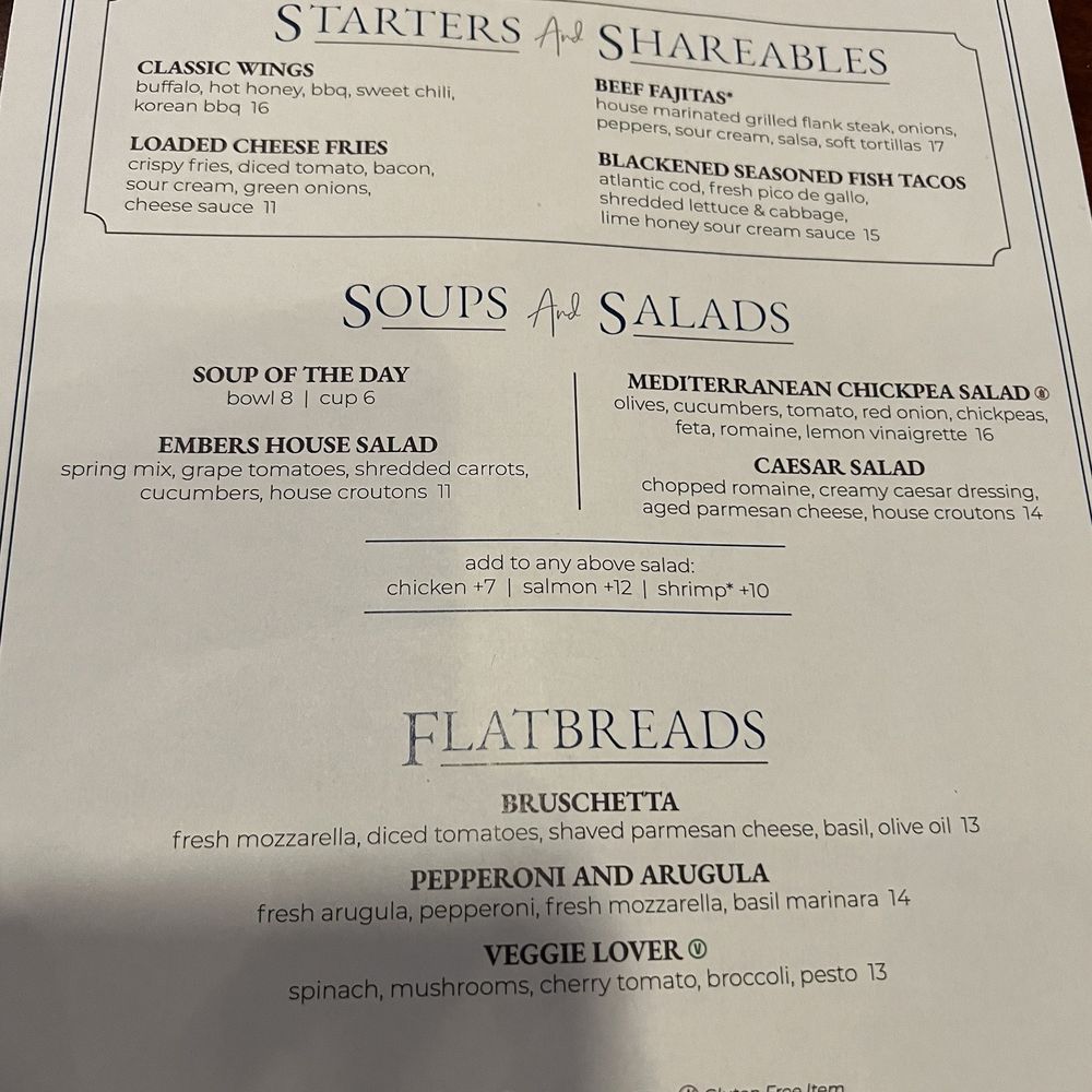 Embers Wood Fired Gril - Menu - New American Near Me - Cherry Hill, New Jersey Embers Wood Fired Gril - Menu - New American Near Me - Cherry Hill, New Jersey