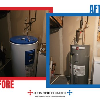 John The Plumber - Out with the old, in with the efficient!  This new water heater is safer, sleeker, and ready to deliver hot water on demand! - Plumbing Near Me - Ottawa, Ontario