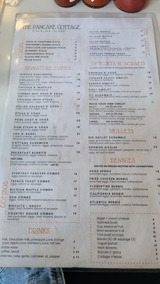 Menu photo 8 Pancake Cottage Avalon, CA
