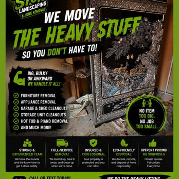Mr Cant Stop - WE MOVE THE HEAVY STUFF SO YOU DON'T HAVE TO!
Got big, bulky, or awkward items? Save your back! We load it, haul it, and clean up. - Junk Removal & Hauling Near Me - Lithia Springs, Georgia Mr Cant Stop - WE MOVE THE HEAVY STUFF SO YOU DON'T HAVE TO!
Got big, bulky, or awkward items? Save your back! We load it, haul it, and clean up. - Junk Removal & Hauling Near Me - Lithia Springs, Georgia