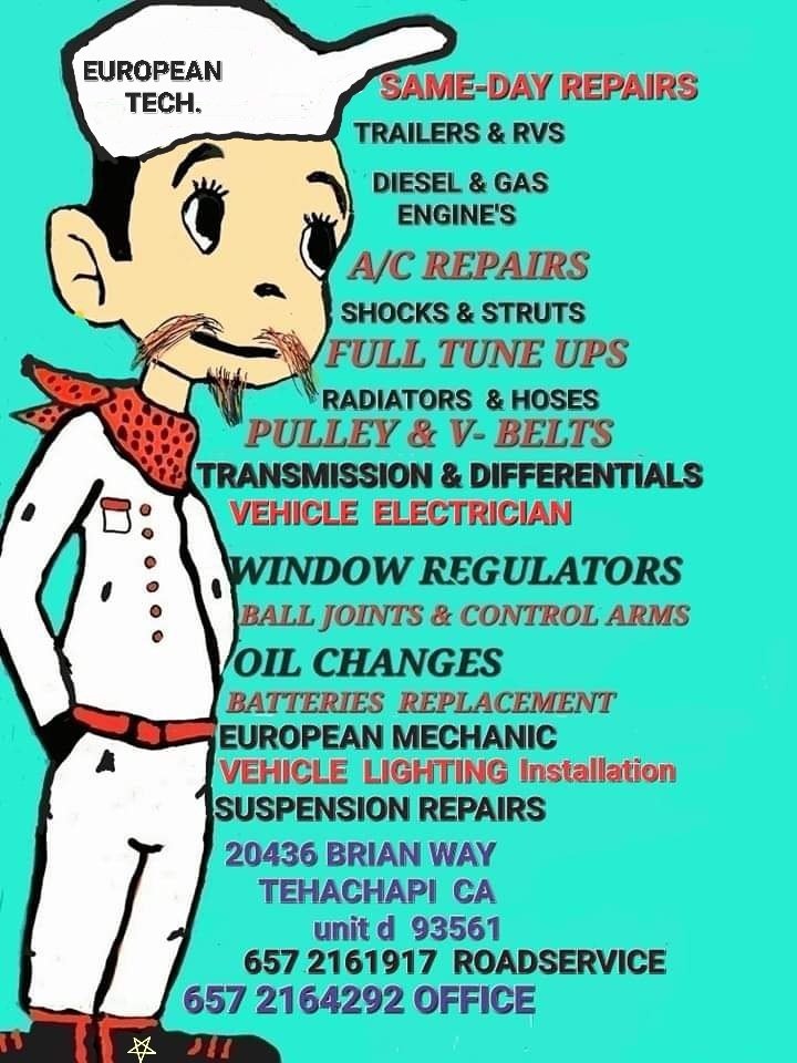 EUROPEAN TECH 20436 Brian Way, Tehachapi, California Auto Repair