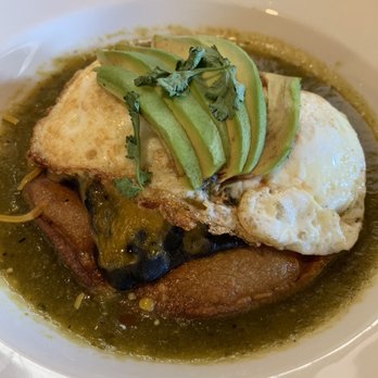 The Peach Cafe - Heuvos rancheros... the tortilla thing underneath tasted off, probably because it was over cooked. - New American Near Me - Monrovia, California The Peach Cafe - Heuvos rancheros... the tortilla thing underneath tasted off, probably because it was over cooked. - New American Near Me - Monrovia, California