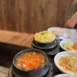 Ssam Tong - Complementary steamed egg and soup