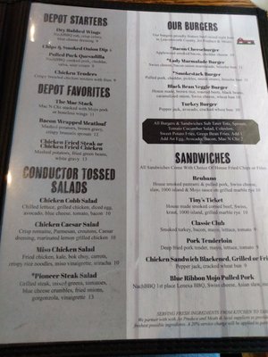 Menu photo 3 The Depot Leavenworth, KS Menu photo 3 The Depot Leavenworth, KS
