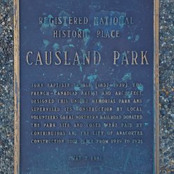 Causland Memorial Park - The dedication of the park