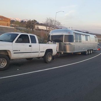Serrato's Towing & Roadside Service - Now that's the way to Tow a 34' Airstream. I did not want to risk putting her on a flatbed. - Roadside Assistance Near Me