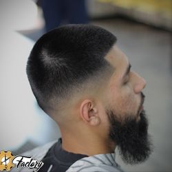 Fade Factory barbershop - Crisp fade cut by: Liz