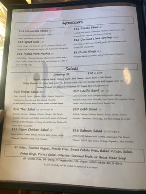 Menu photo 5 Jack Sprats Cottage Grove, OR