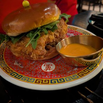 Ahan - Chicken sandwich, lemongrass orange dressing on side - Laotian Near Me - Madison, Wisconsin