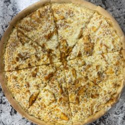 Butter chicken pizza...