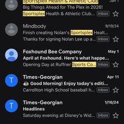 Sportsplex Health & Athletic Club - Emails