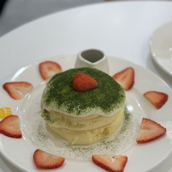 Fluffy Fluffy - Matcha Tiramisu Soufflé - Desserts Near Me - Tustin, California