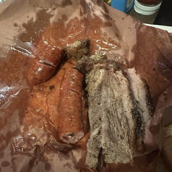 Cooper's Old Time Pit Bar-B-Que - Brisket and sausage - Barbeque Near Me - Austin, Texas