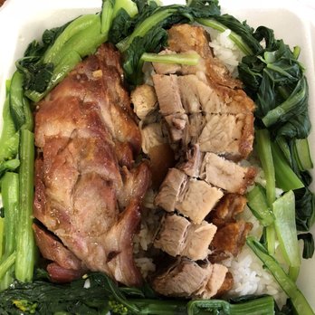 Asian Mix - Char Siu and Roast Pork combo - Fast Food Near Me - Honolulu, Hawaii