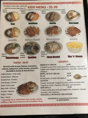 Menu photo 8 Los Ranchitos Monmouth, IL