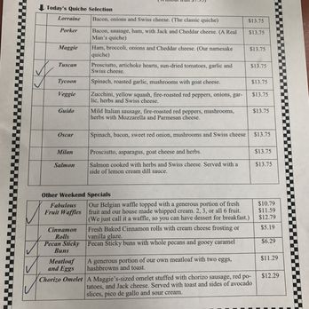 Maggies On Meeker - Specialty menu - American Near Me - Kent, Washington