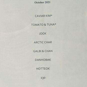 JUA - 7 course tasting menu! - Korean Near Me - New York, New York