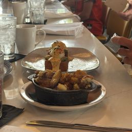 Benny with potatoes