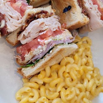 Pop's Diner Co. - Club sandwich and side of macNcheese. - Diners Near Me - Virginia Beach, Virginia
