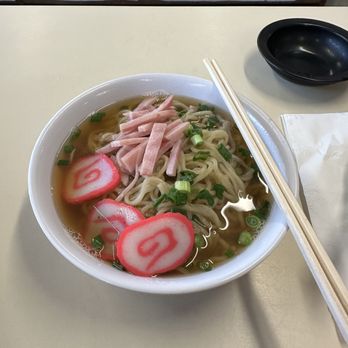 Hamura Saimin - Small portion of the regular saimin still comes with a generous portion of noodles! - Japanese Near Me - Lihue, Hawaii Hamura Saimin - Small portion of the regular saimin still comes with a generous portion of noodles! - Japanese Near Me - Lihue, Hawaii