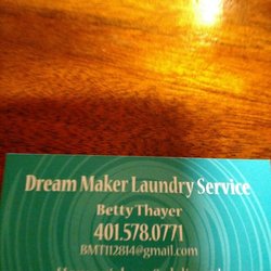 Dream Maker Mobile Laundry Service - Business card for vital information