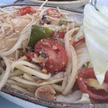 Zaab Zaab - Papaya salad not spicy at all - Thai Near Me - Elmhurst, New York Zaab Zaab - Papaya salad not spicy at all - Thai Near Me - Elmhurst, New York