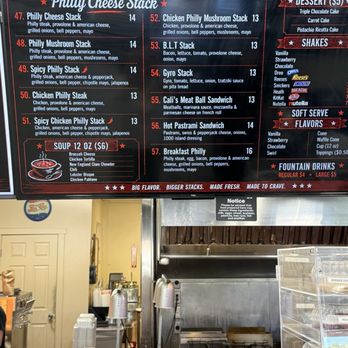 Cali Stack Burgers & Grill - Menu - Cheesesteaks Near Me - Lakeside, California