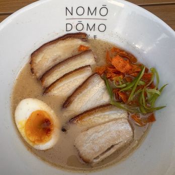 Nomo Domo - Seared Pork Belly Tonkotsu - Ramen Near Me - San Luis Obispo, California Nomo Domo - Seared Pork Belly Tonkotsu - Ramen Near Me - San Luis Obispo, California