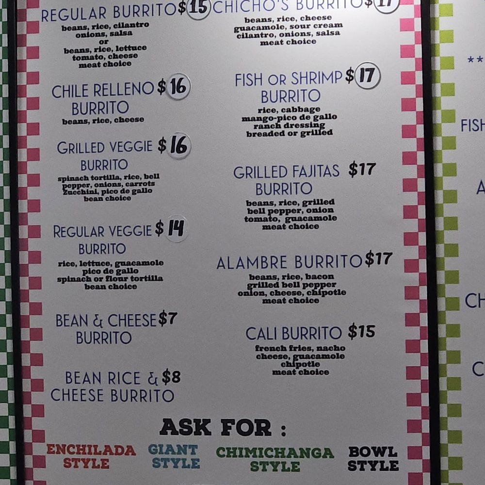 Chicho's - Menu - Mexican Near Me - San Luis Obispo, California Chicho's - Menu - Mexican Near Me - San Luis Obispo, California
