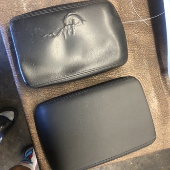 Al's Auto Upholstery - Before and After - CENTER ARMREST 2014 Audi S5 Convertible - Auto Upholstery Near Me - Downey, California