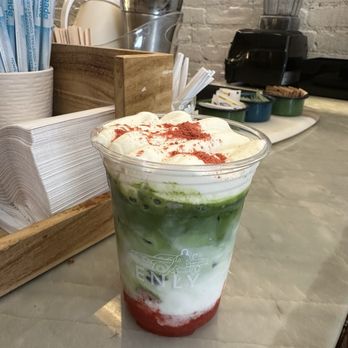 Enly - Strawberry matcha - Coffee & Tea Near Me - New York, New York