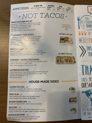 Menu photo 7 Tacos 4 Life Tulsa, OK