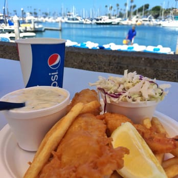 Harbor Fish & Chips - "The Sampler" so delicious and worth $13 - Fish & Chips Near Me - Oceanside, California Harbor Fish & Chips - "The Sampler" so delicious and worth $13 - Fish & Chips Near Me - Oceanside, California