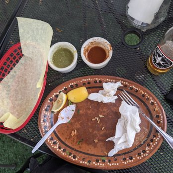 El Preferido Taco Shop - Asada Taco Plate after. - Mexican Near Me - Santa Paula, California