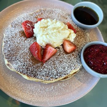 Aura Gardens - Lemon Ricotta Pancakes - Breakfast & Brunch Near Me - Carlsbad, California