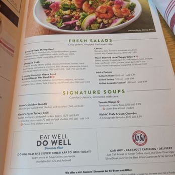 Silver Diner - Menu - Diners Near Me - Washington, DC, District of Columbia Silver Diner - Menu - Diners Near Me - Washington, DC, District of Columbia
