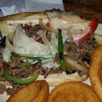 Roadrunner Restaurant & Saloon - Cheesesteak and rings - American Near Me - New River, Arizona