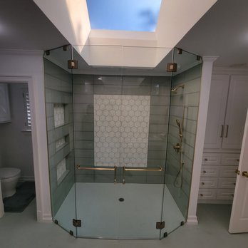 Armadillo Shower Doors - Neo Angle Frameless Shower with double doors and towel bar/handle combo - Glass & Mirrors Near Me Armadillo Shower Doors - Neo Angle Frameless Shower with double doors and towel bar/handle combo - Glass & Mirrors Near Me