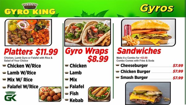 Menu photo 1 Gyro King Sachse, TX Menu photo 1 Gyro King Sachse, TX