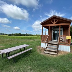 Brushy Creek Resort - The Bunk-House at Brushy Creek Resort has to be one of my favorite mini homes. What a view!