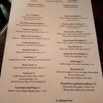 Baran's 2239 - Dinner menu, various items vary by season. - New American Near Me - Hermosa Beach, California Baran's 2239 - Dinner menu, various items vary by season. - New American Near Me - Hermosa Beach, California