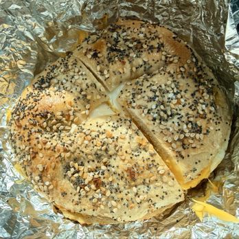 Bagel Oven - Egg and cheese (not freshly cracked eggs) on an everything board - Bakeries Near Me - Red Bank, New Jersey Bagel Oven - Egg and cheese (not freshly cracked eggs) on an everything board - Bakeries Near Me - Red Bank, New Jersey