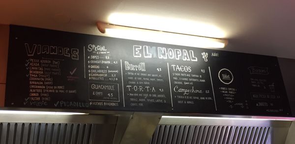 Menu photo 1 El Nopal Taqueria Paris, 75 Menu photo 1 El Nopal Taqueria Paris, 75
