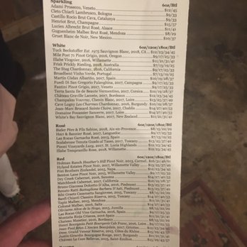 Freddy's - Wine list - Desserts Near Me - Birmingham, Alabama