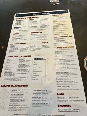 Menu photo 2 BoomerJack's Grill Plano, TX