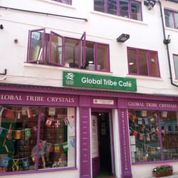 Global Tribe Cafe - Nice new Green sign.
