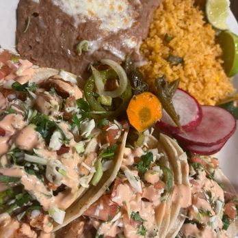 El Tesoro Mazatlan - Shrimp taco plate - Mexican Near Me - Vallejo, California