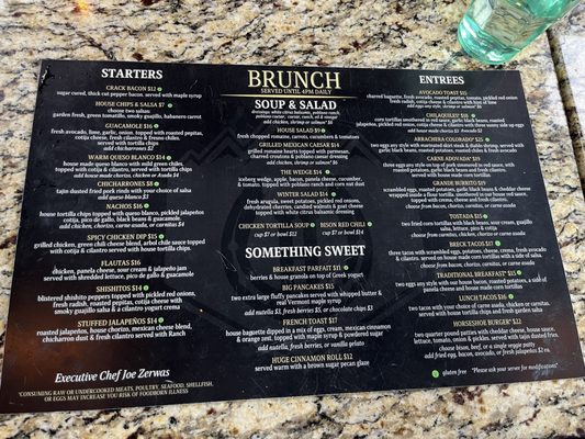 Menu photo 5 Horseshoe Breckenridge, CO