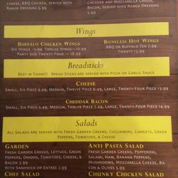 Hillbilly Fire Pit - First page of our menu for hillbilly firepit